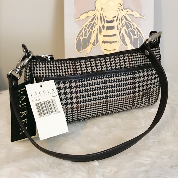 Lauren Ralph Lauren Handbags - NWT Ralph Lauren Small Houndstooth Handbag